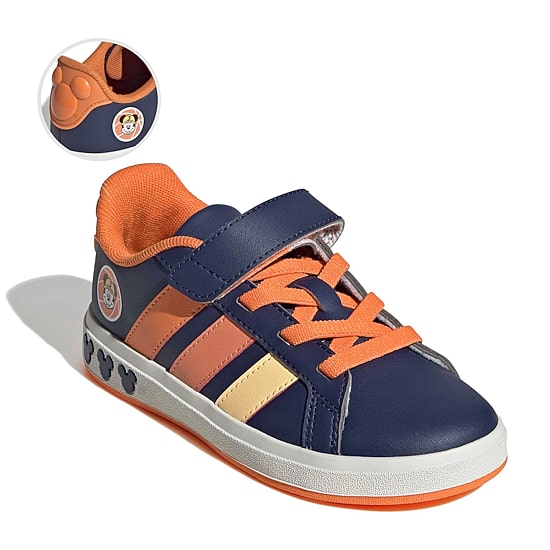 adidas Cloudfoam Grand Court  El Little Kid Boys Mickey Mouse Sneakers