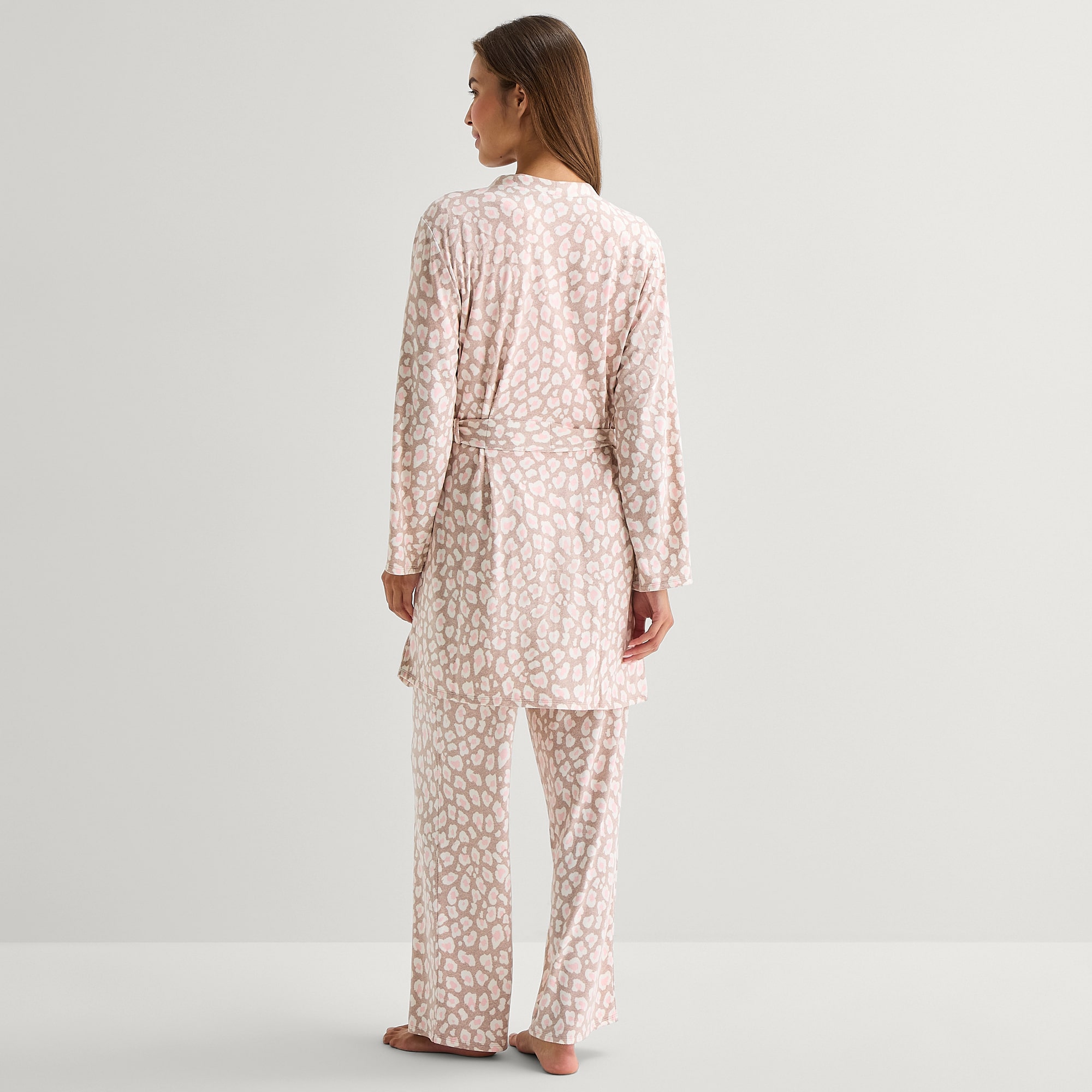 Sleep Chic Womens Long Sleeve Knee Length Robe