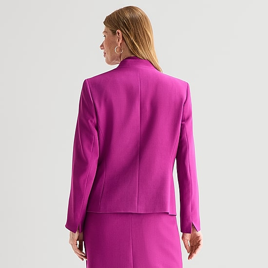 Black Label by Evan-Picone Womens Classic Fit Suit Jacket