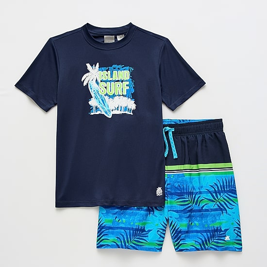 ZeroXposur Big Kid Boys 2-pc. Rash Guard Set