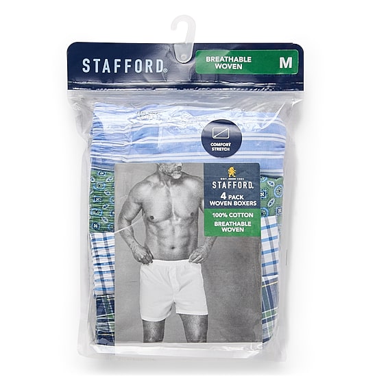 Stafford Cotton Woven Mens Boxers 302600