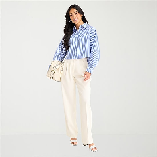 Worthington Womens Long Sleeve Button Front Blouse
