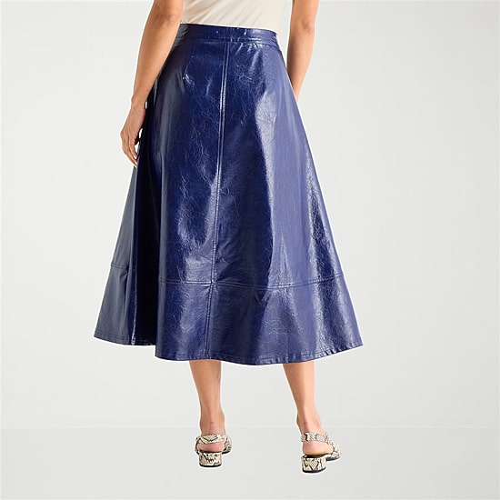 Worthington Womens Midi A-Line Skirt
