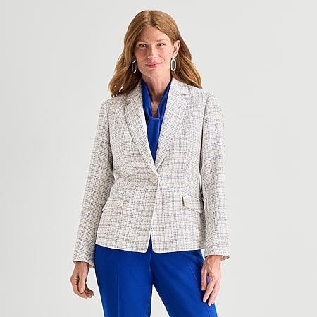 Black Label by Evan-Picone Womens Classic Fit Suit Jacket, Color