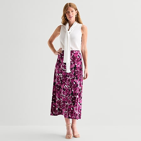 Black Label by Evan-Picone Knit Womens Mid Rise Maxi Skirt - JCPenney