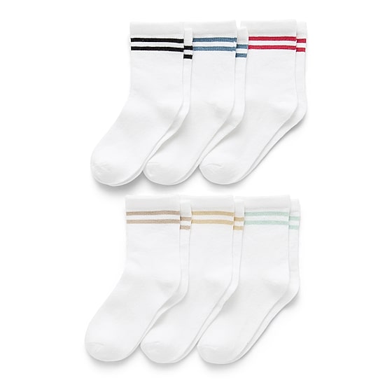 Okie Dokie Little & Big Kid Boys 6 Pair Crew Socks