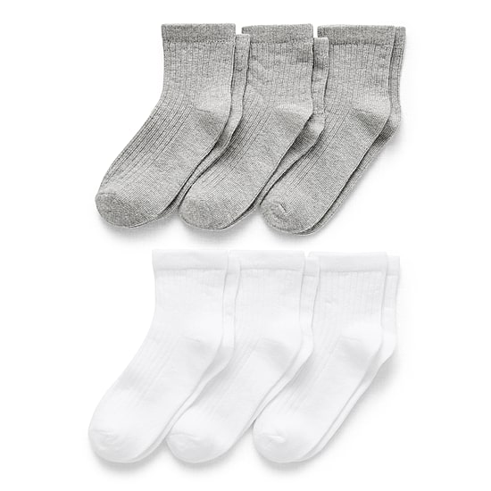 Okie Dokie Toddler Unisex Multi-Pack 6 Pair Quarter Ankle Socks