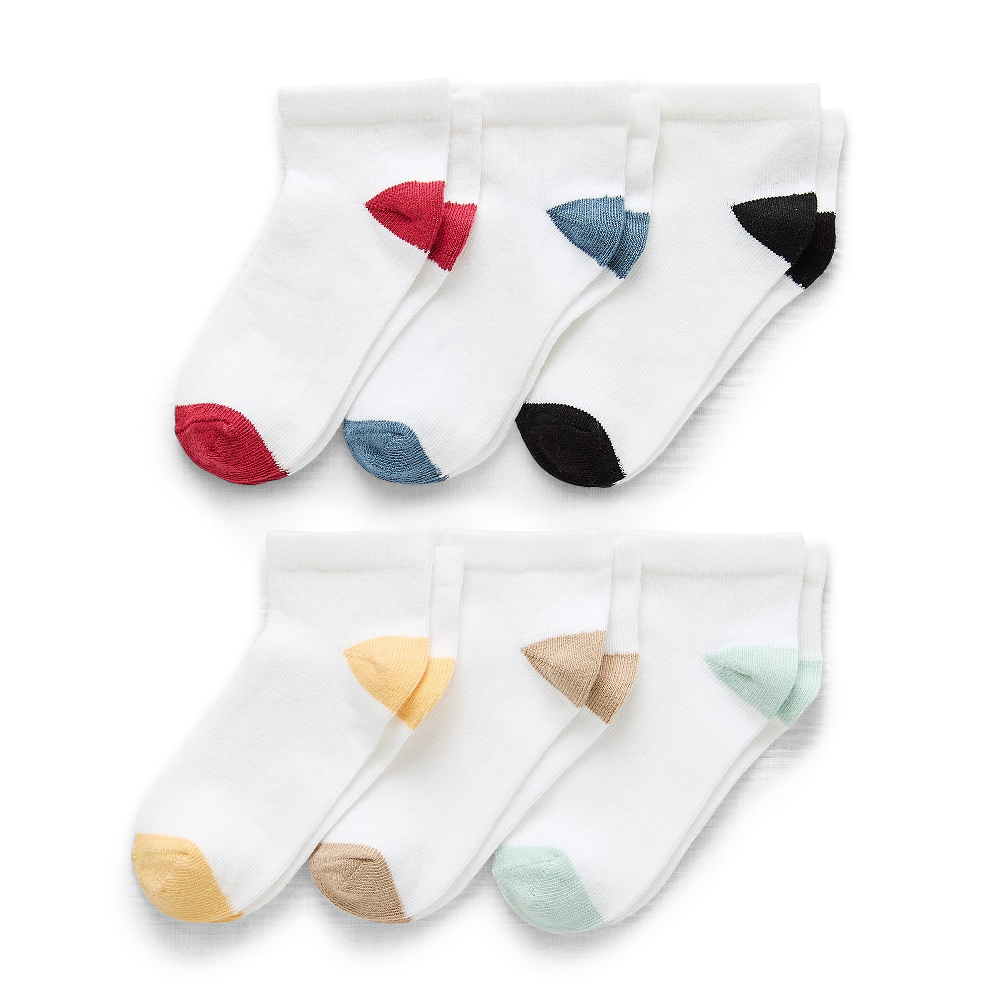 Okie Dokie Little & Big Kid Boys Multi-Pack 6 Pair Low Cut Socks