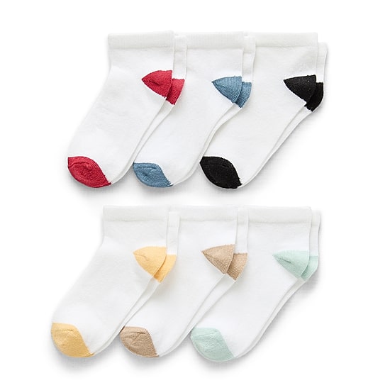 Okie Dokie Toddler Boys Multi-Pack 6 Pair Low Cut Socks