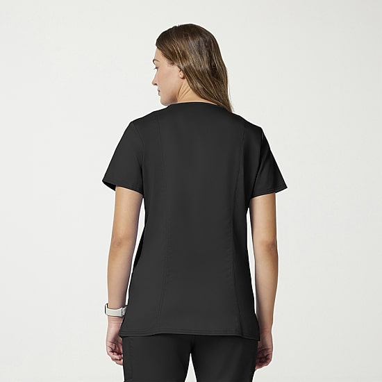 Cherokee Ck Ww Revolution Womens V Neck Short Sleeve Scrub Top