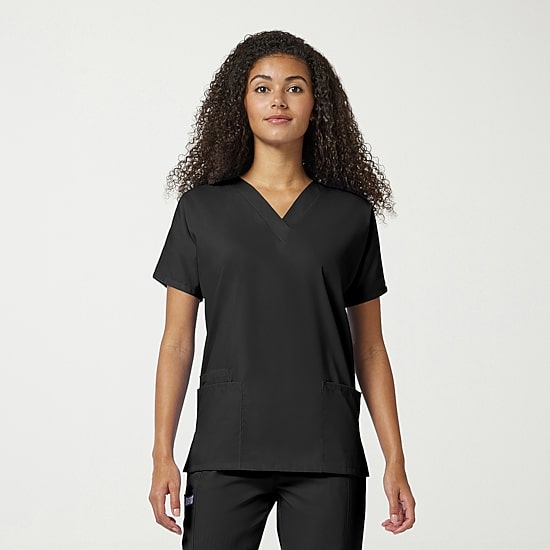 Cherokee Ck Ww Originals Womens V Neck Short Sleeve Scrub Top