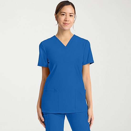 Cherokee Ck Achieve Womens V Neck Short Sleeve Scrub Top