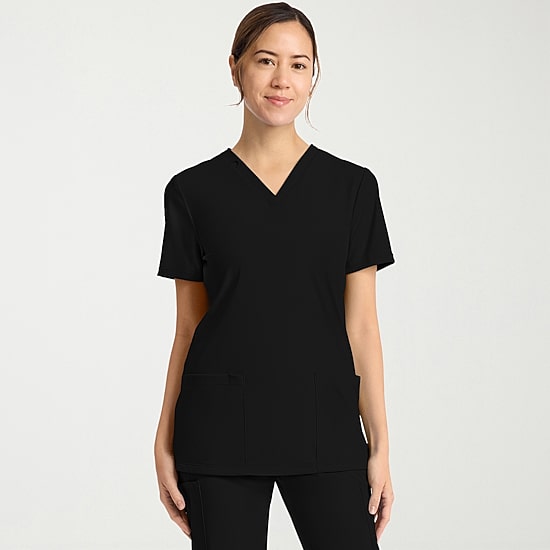 Cherokee Womens V Neck Short Sleeve Scrub Top
