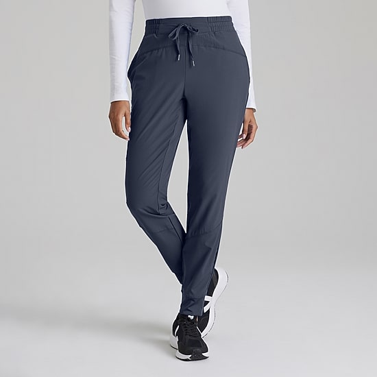 Barco One Bop513 Boost 3-Pocket Mid-Rise Jogger Womens Petite Scrub Pant
