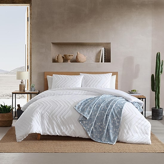 Wrangler Prarie Zig Zag Chenille Jaquard Midweight Comforter Set