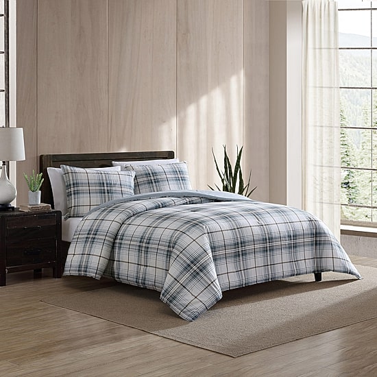 Eddie Bauer Alder Plaid Cotton Midweight Comforter Set