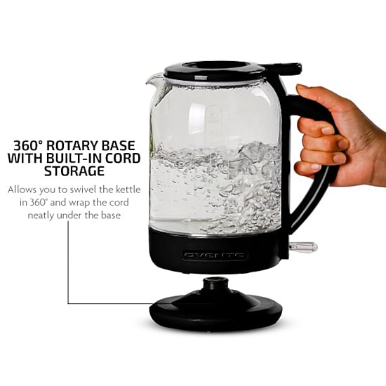 Ovente 1.5 Litre With Prontofill Stainless Steel Electric Kettle