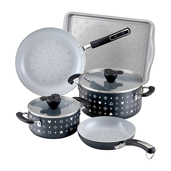 Farberware Disney Monochrome Ceramic 7-pc. Non-Stick Cookware Set