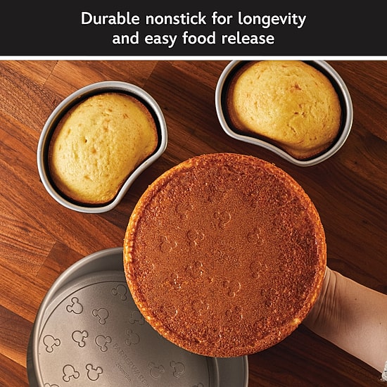 Farberware Disney Bake with Mickey Mouse 3-pc. Non-Stick Mickey Head Cake Pan Set