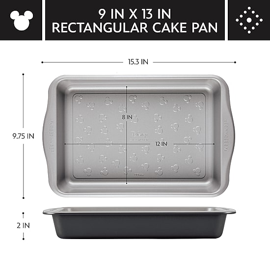 Farberware Disney Bake with Mickey Mouse 9"X13" Non-Stick Cake Pan
