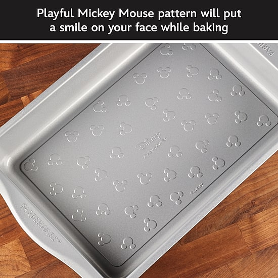 Farberware Disney Bake with Mickey Mouse 9"X13" Non-Stick Cake Pan