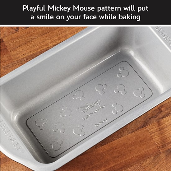Farberware Disney Bake with Mickey Mouse 9"X5" Non-Stick Loaf Pan