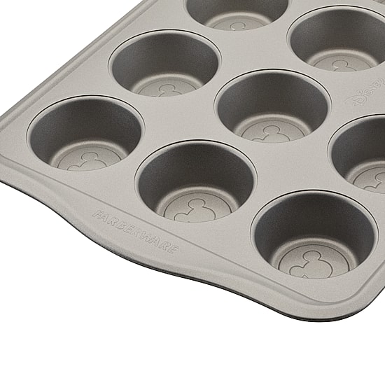Farberware Disney Bake with Mickey Mouse 12-Cup Non-Stick Muffin Pan