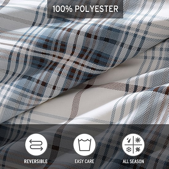 Eddie Bauer Alder Plaid Cotton Midweight Comforter Set