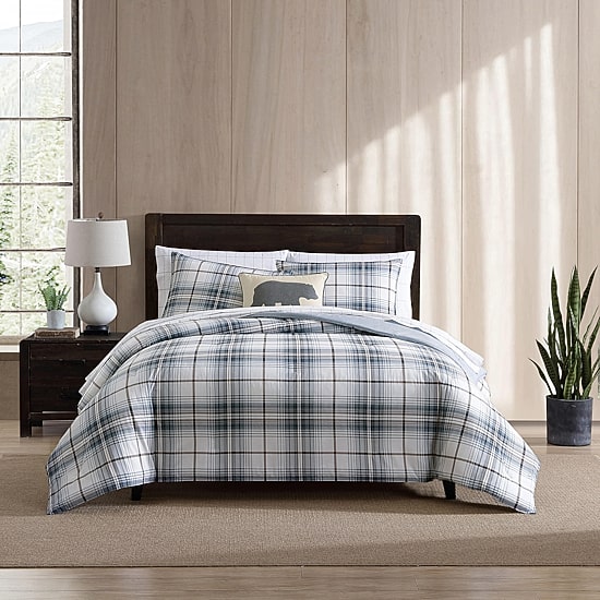Eddie Bauer Alder Plaid Cotton Midweight Comforter Set