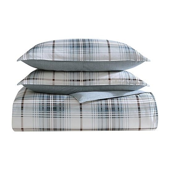 Eddie Bauer Alder Plaid Cotton Midweight Comforter Set