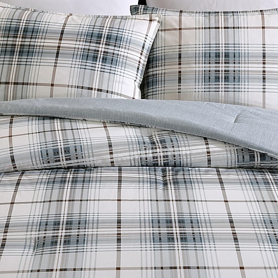 Eddie Bauer Alder Plaid Cotton Midweight Comforter Set