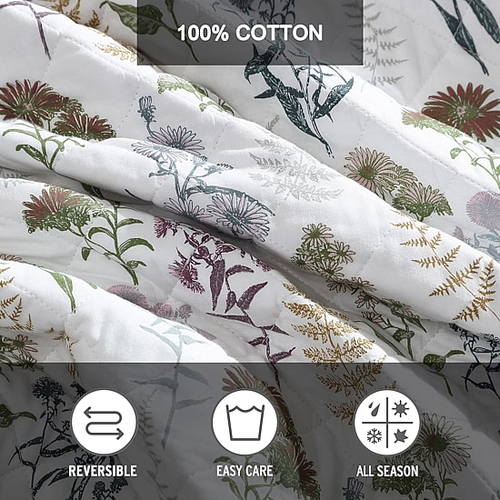 Eddie Bauer Flower Field Cotton Quilt Set