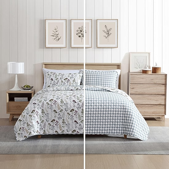 Eddie Bauer Flower Field Cotton Quilt Set