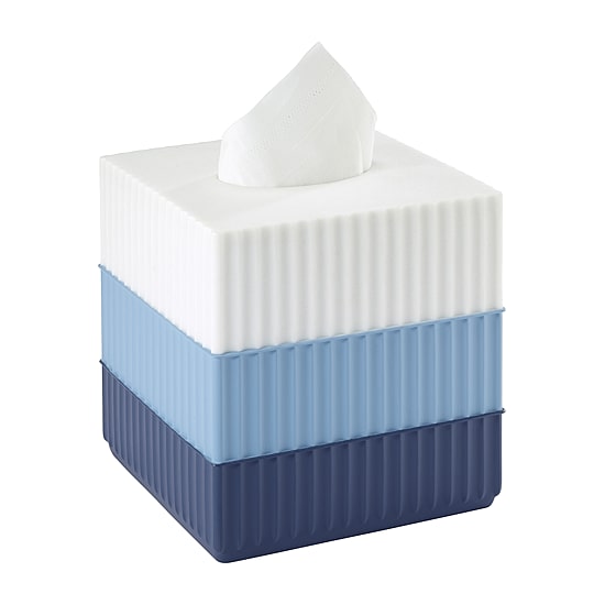IZOD Clubhouse Stripe Tissue Box Cover