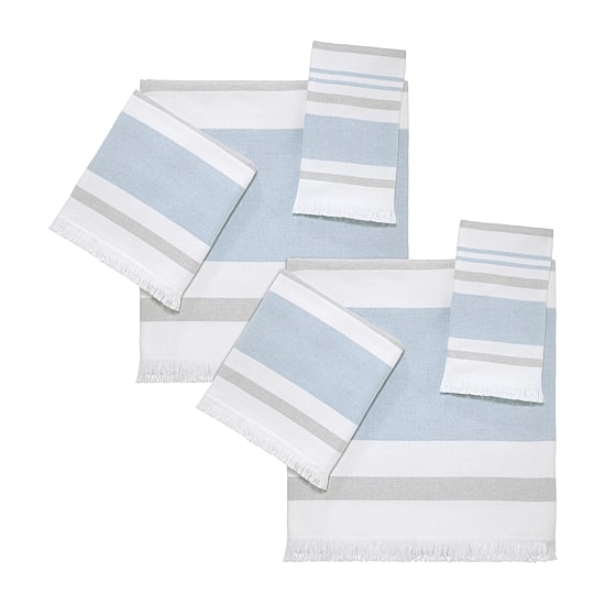 IZOD Clubhouse Stripe 2-pc. Quick Dry Striped Bath Towel