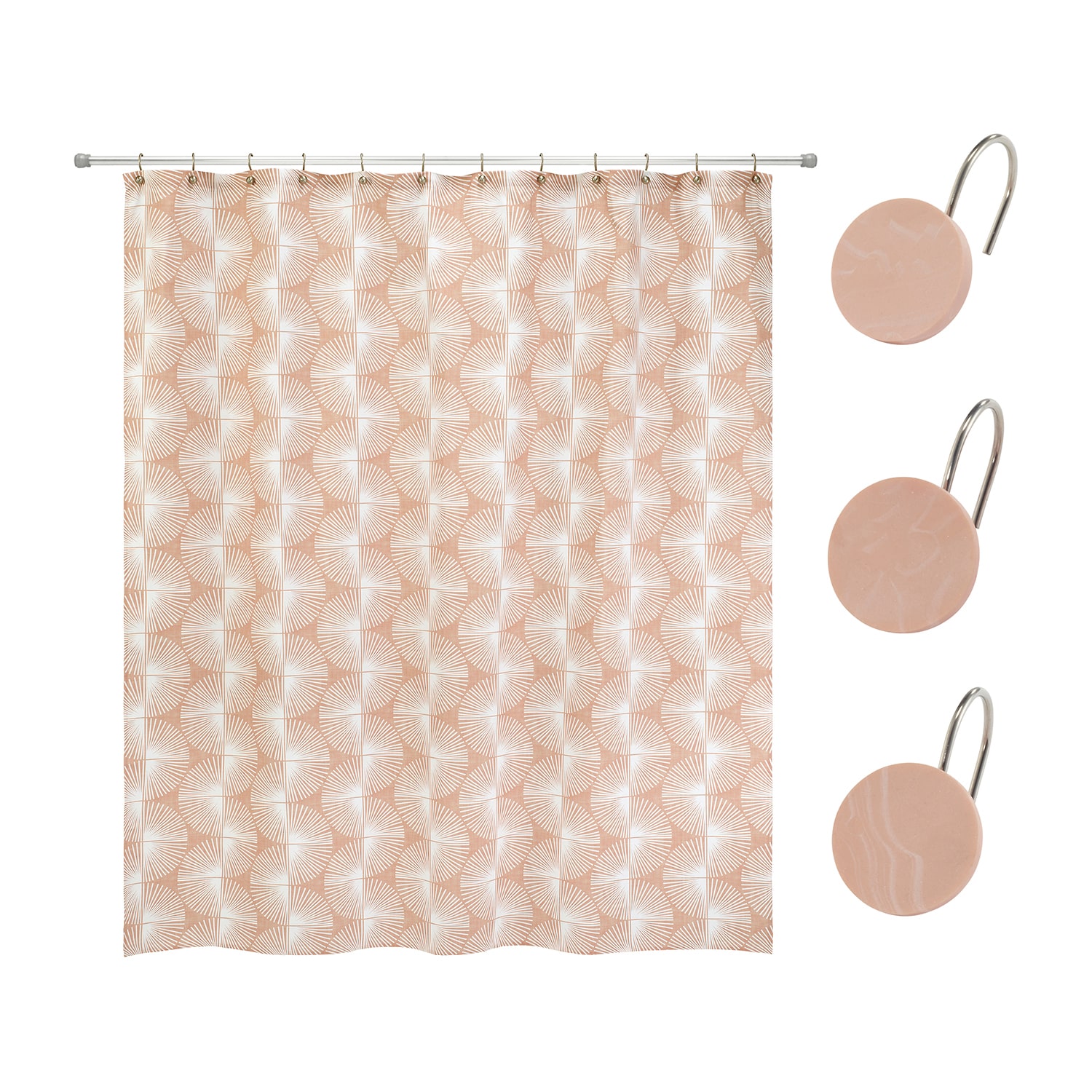 Nicole Miller Kendall Shower Curtain Hooks