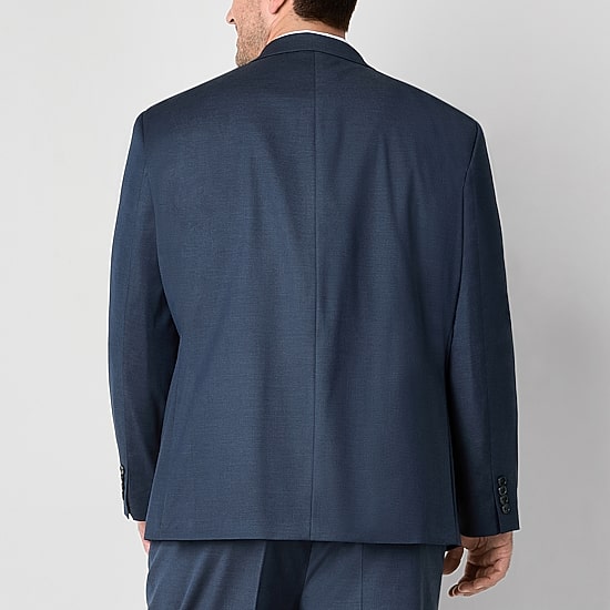 Shaquille O'Neal XLG™ Mens Stretch Fabric Regular Fit Big and Tall Suit Jacket