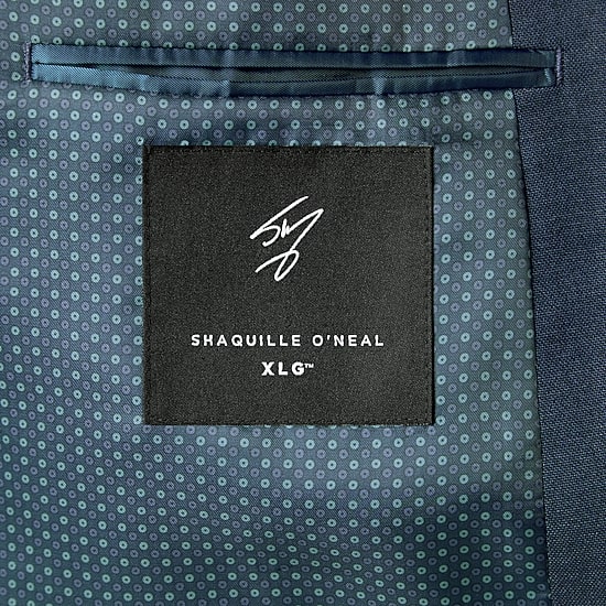 Shaquille O'Neal XLG™ Mens Stretch Fabric Regular Fit Big and Tall Suit Jacket