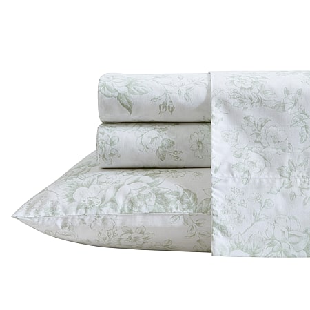 Laura Ashley Floral Toile Sheet Set, Color: Light Pink - JCPenney