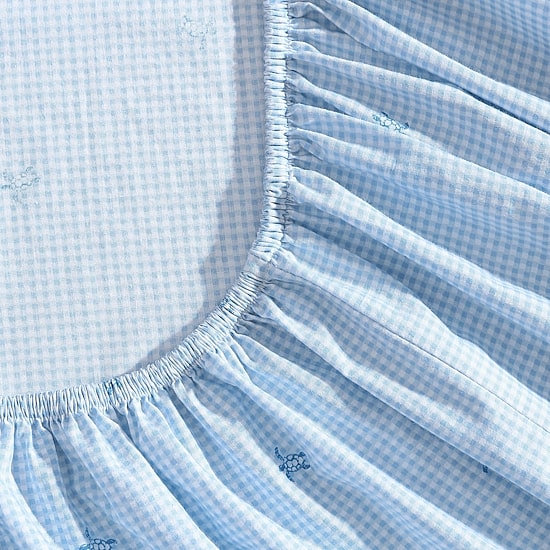 Laura Ashley Turtle Gingham Sheet Set