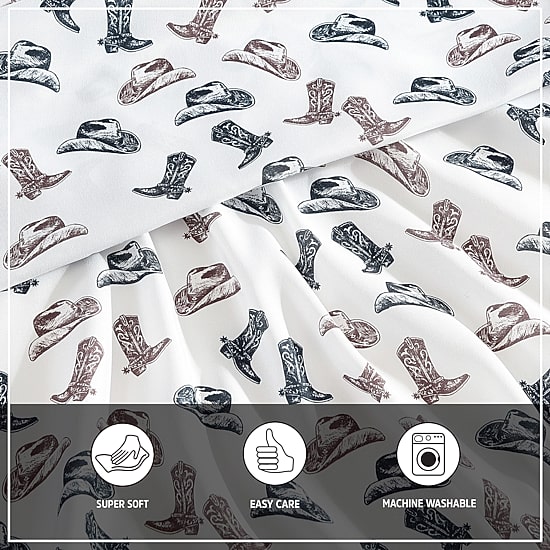 Wrangler Boots N Hats Sheet Set