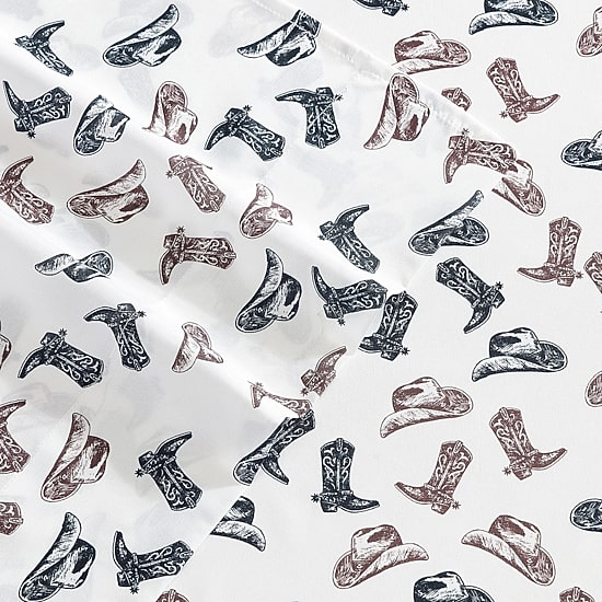 Wrangler Boots N Hats Sheet Set