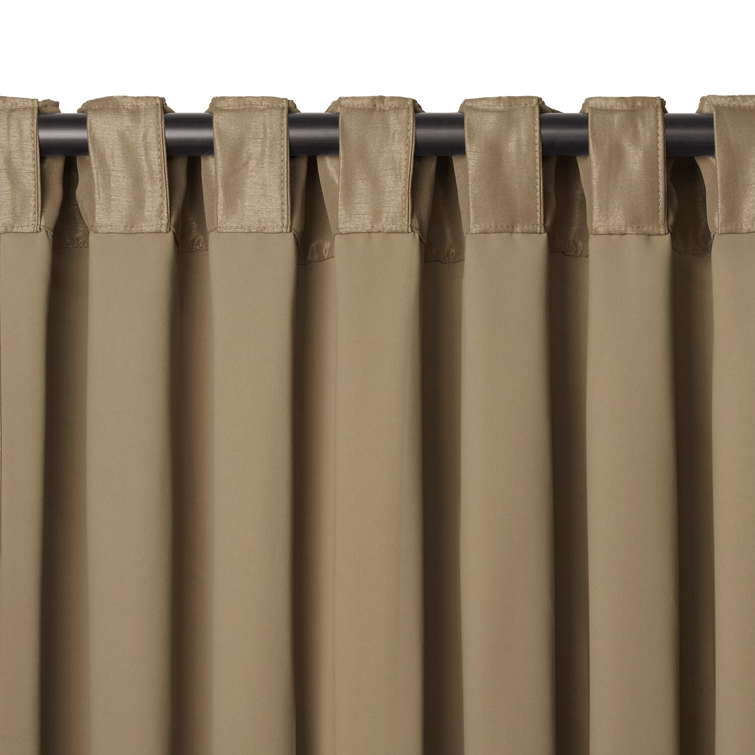 Elrene Home Fashions All Seasons Rod Pocket Back Tab Blackout Single Curtain Panel