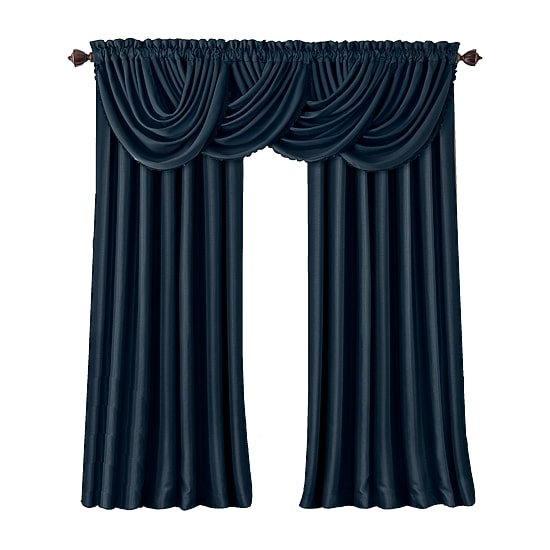 Elrene Home Fashions All Seasons Rod Pocket Back Tab Blackout Single Curtain Panel