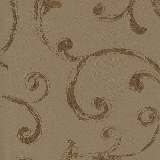 Threadmade Mia Swirl Print Jacquard Rod Pocket Back Tab Energy Saving Blackout Single Curtain Panel
