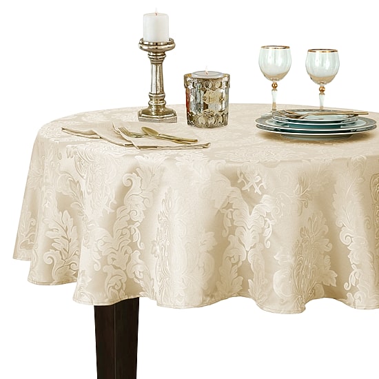 Threadmade Barcelona Jacquard Damask Tablecloth