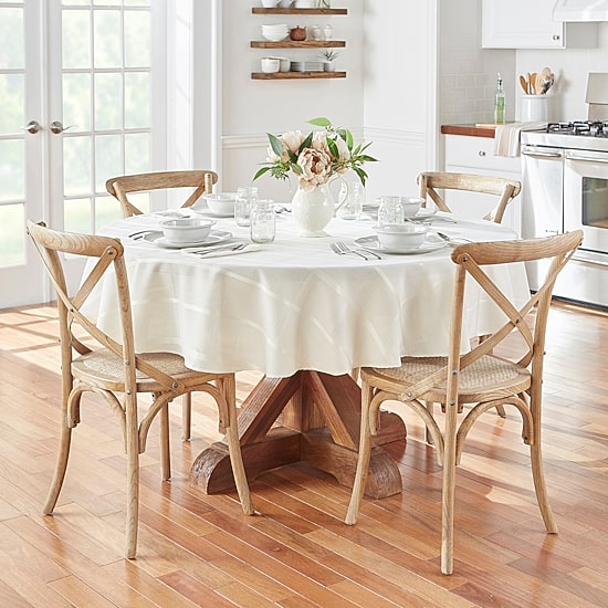 Threadmade Elegance Plaid Jacquard Tablecloth