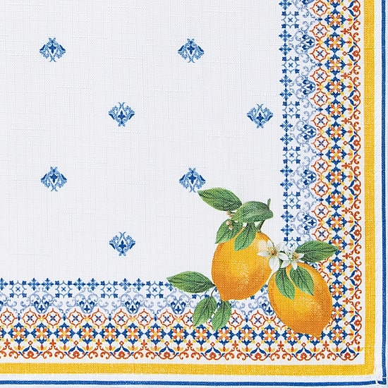 Elrene Home Fashions Capri Lemon Tablecloth