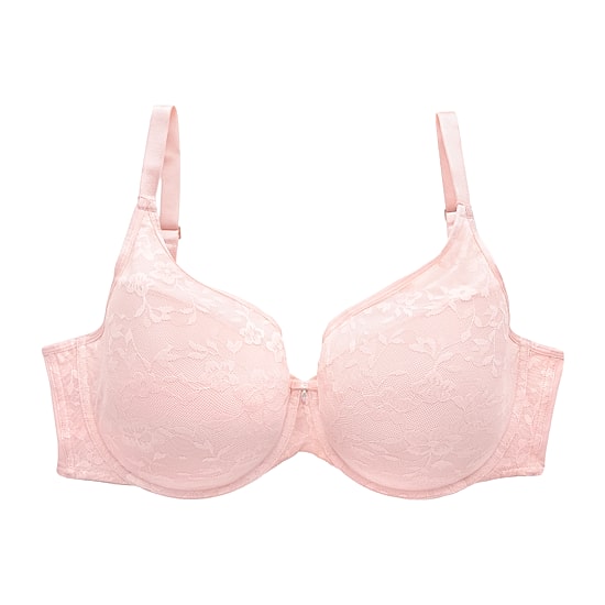 Curvy Couture No Show Lace T-shirt Plunge Bra- 1376