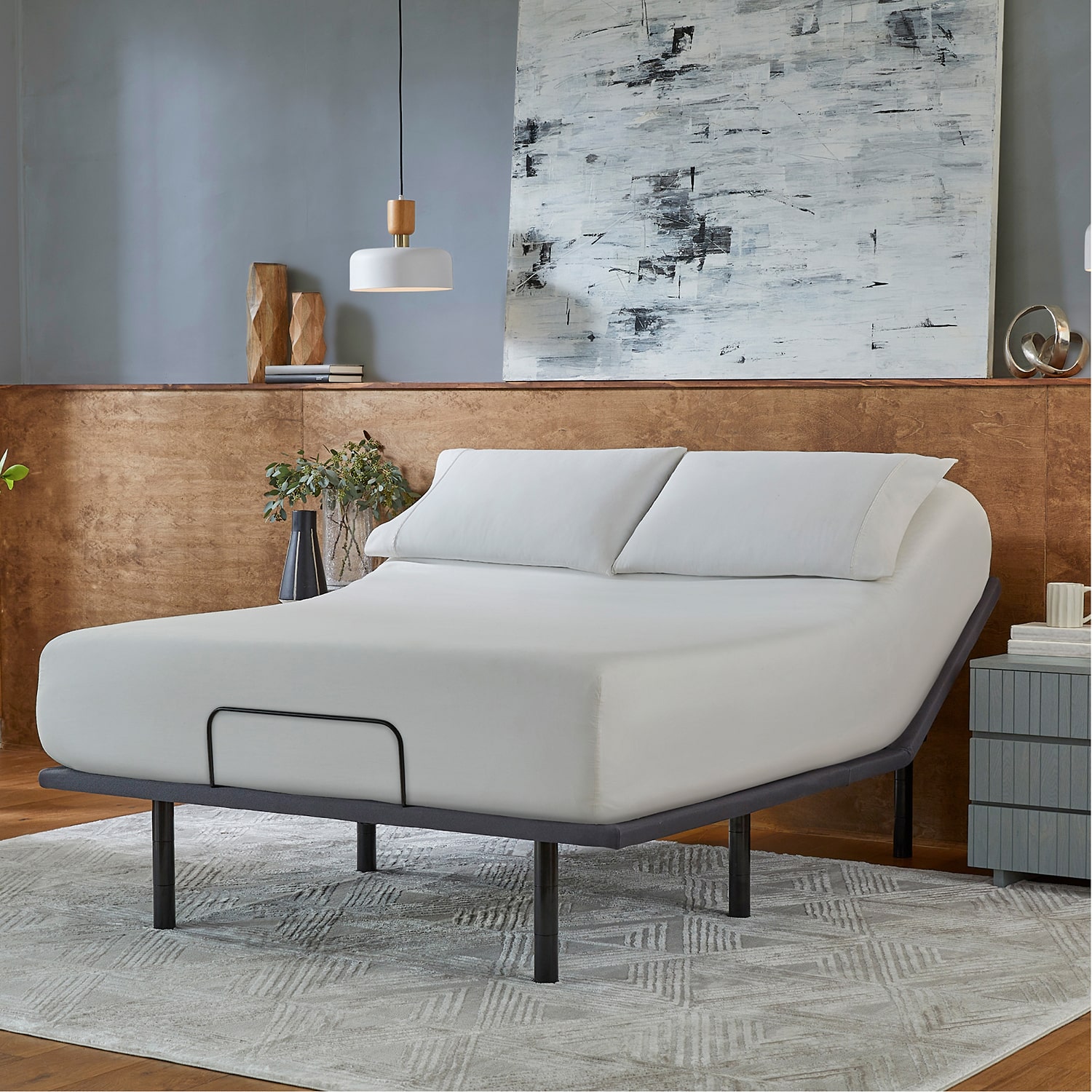 Baselogic Silver 14" Adjustable Bed Frame Base